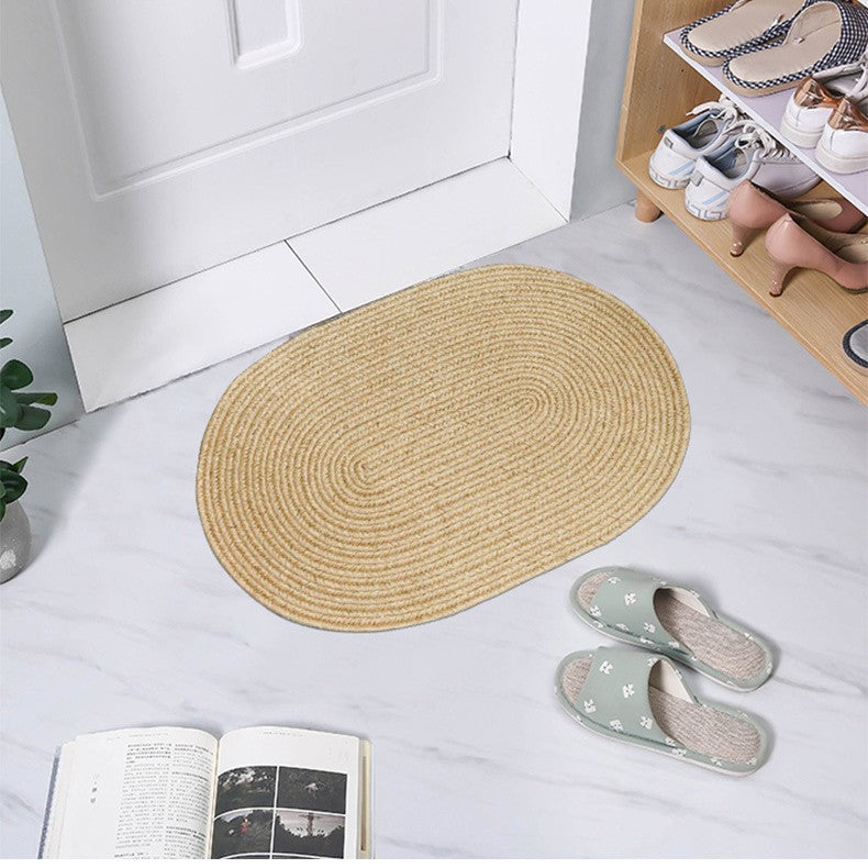 Stockbabad Nordic Jute-Texture Bathroom Floor Mat - product photograph 2