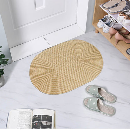 Stockbabad Nordic Jute-Texture Bathroom Floor Mat - product photograph 2
